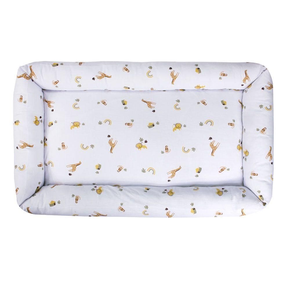 Ninho Para Carrinho E Mini Berço Percal 200 Fios 100% Algodão - Boho Safari