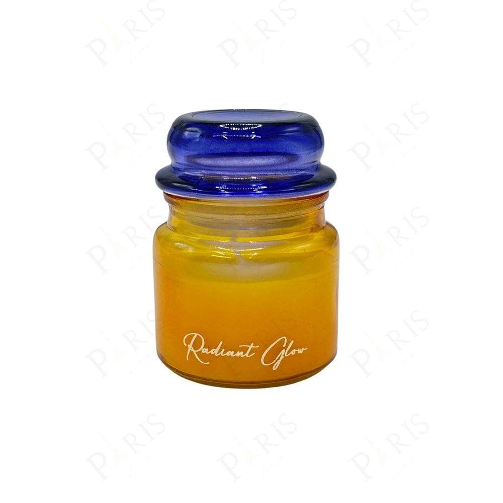 Vela Aromática em Vidro Azul e Âmbar 8cm AQ0008 BTC