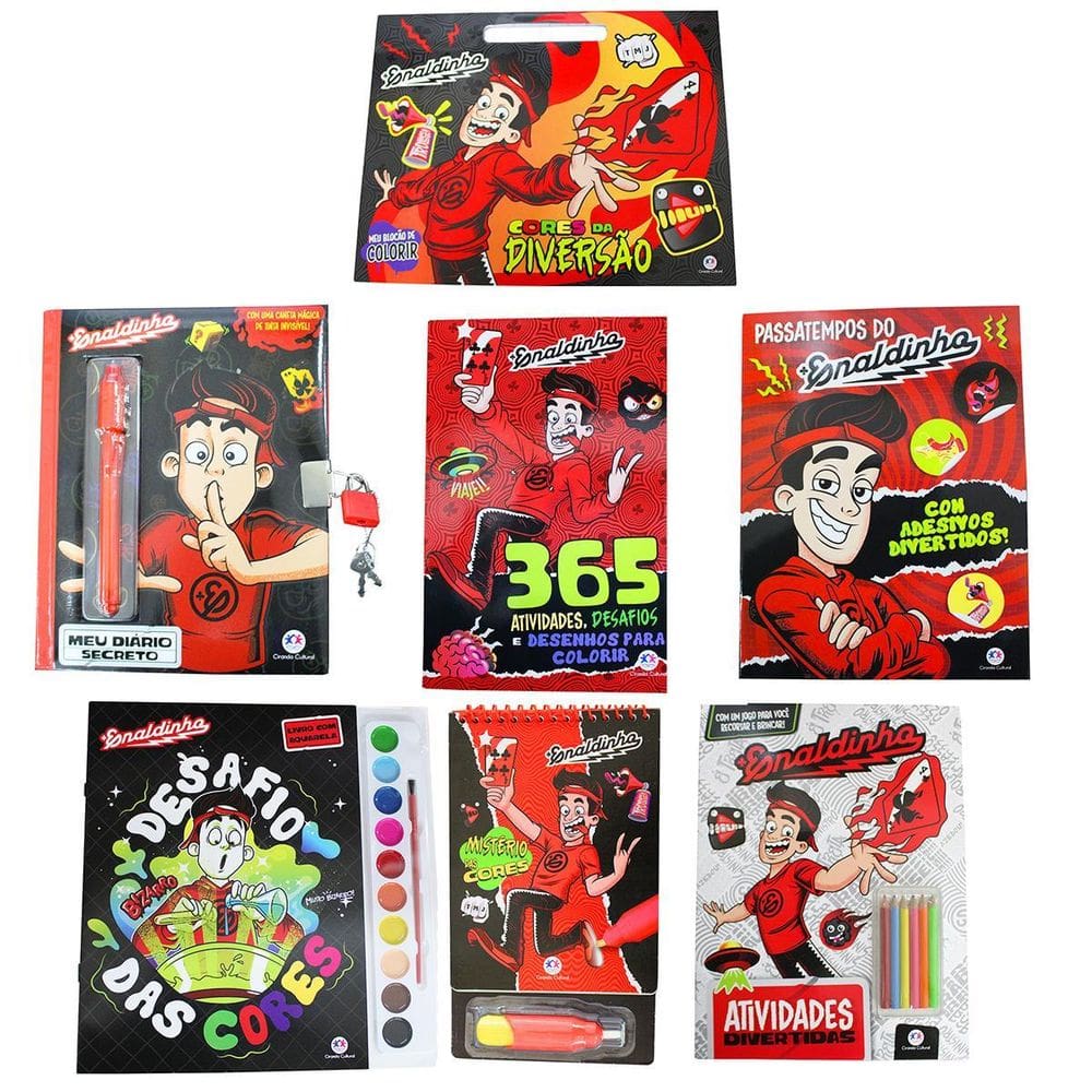 Coleção Enaldinho De Livros Passatempos Atividade Educativa