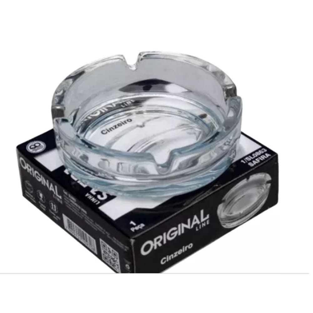 Cinzeiro De Vidro transparente Redondo para Bar Hotel Casa
