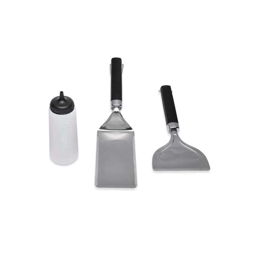 Conjunto de ferramentas Griddle Starter Weber Griddle 3 peças com garrafa