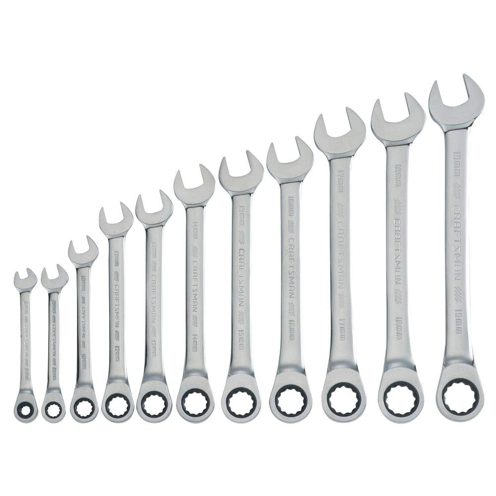 Conjunto de chaves de catraca CRAFTSMAN Metric de 11 peças CMMT87021