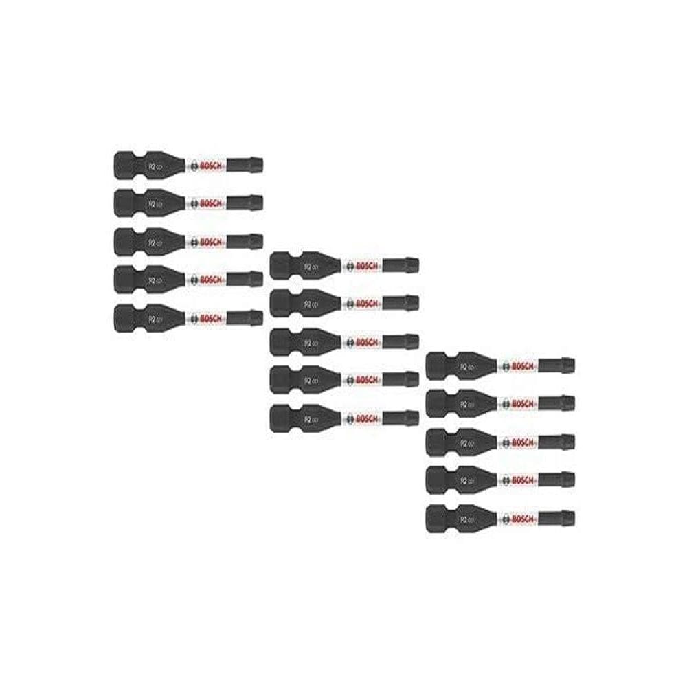 Brocas elétricas para aparafusar BOSCH ITDSQ2215, pacote com 15, #2 Square