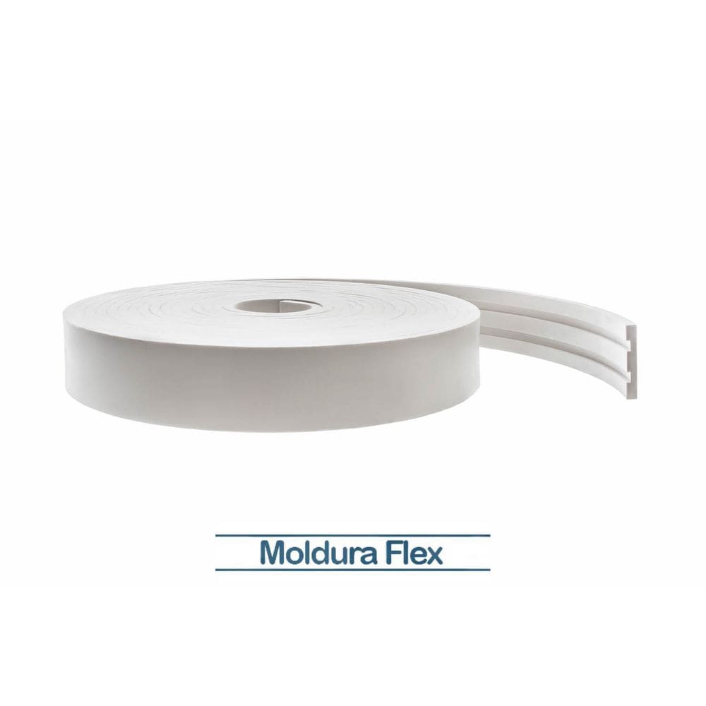 Rodapé Eva Flexível Autoadesivo 7cm x 1cm Siena 30 Metros