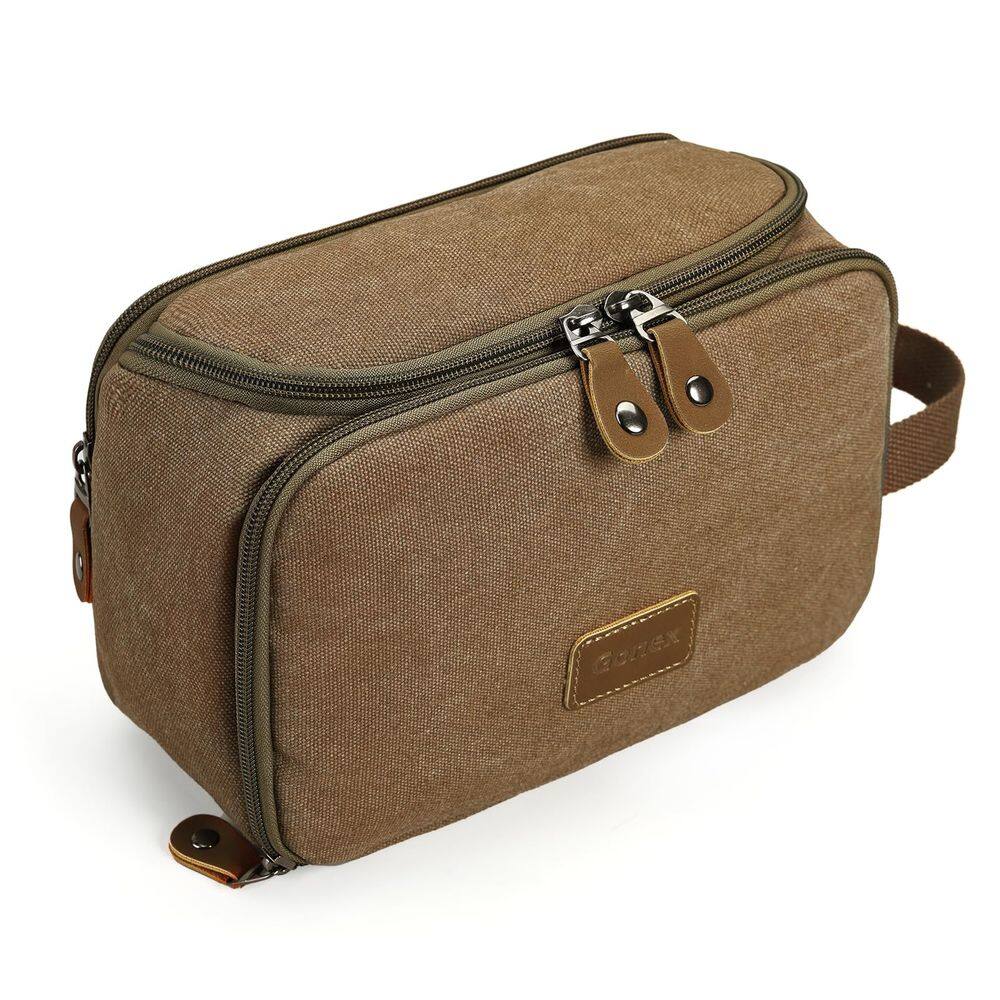 Bolsa de higiene de viagem Gonex, lona resistente à água para homens