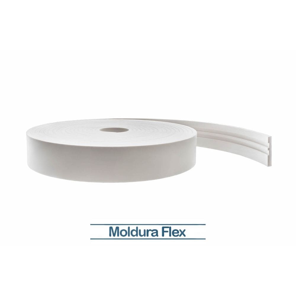 Rodapé Eva Flexível Autoadesivo 7cm x 1cm Napoli 30 Metros