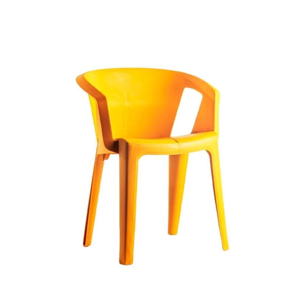 Cadeira para Jardim Una 72,6cmx46cmx42cm Mostarda