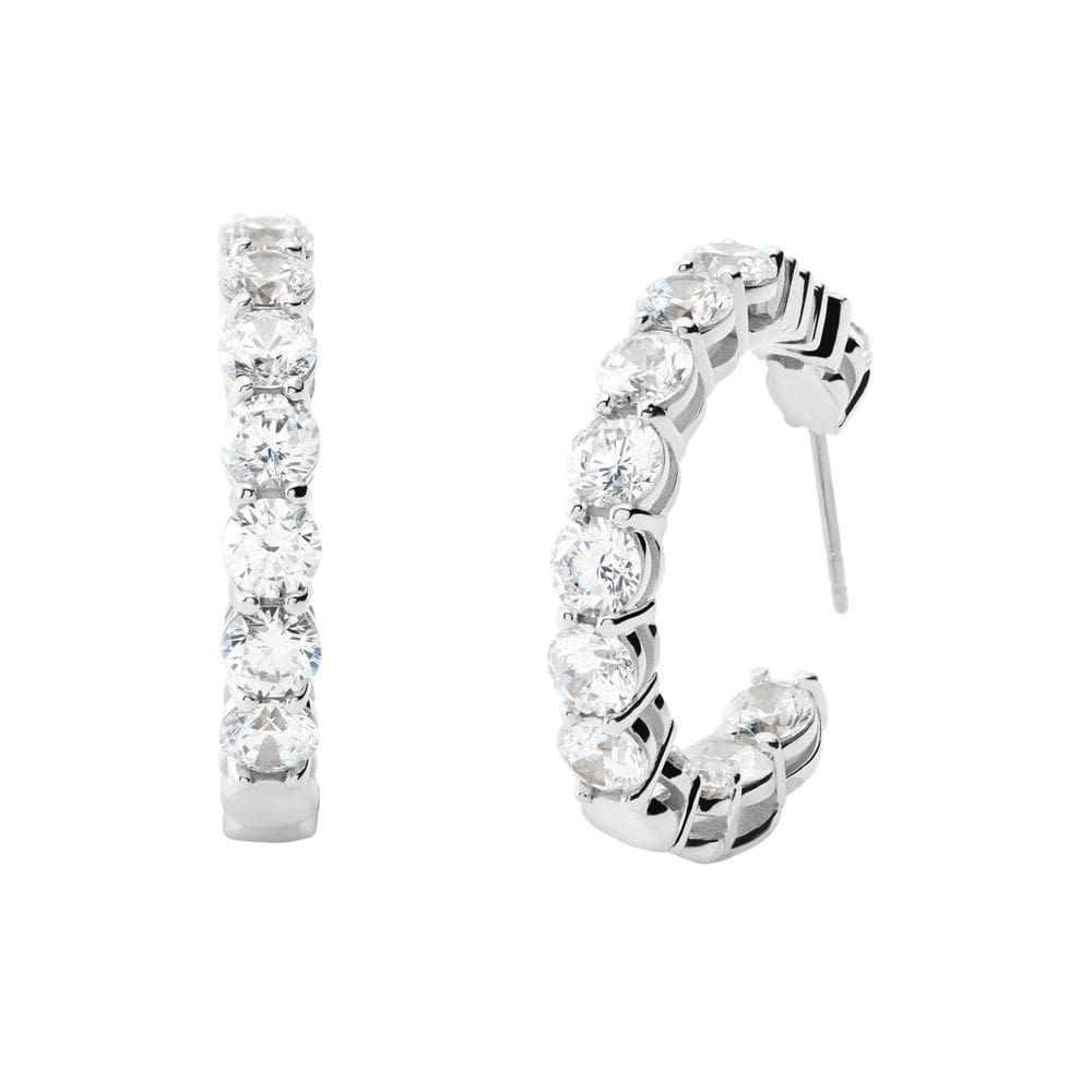 Brincos de argola Michael Kors MKJ7311040 Zircônia cúbica de latão