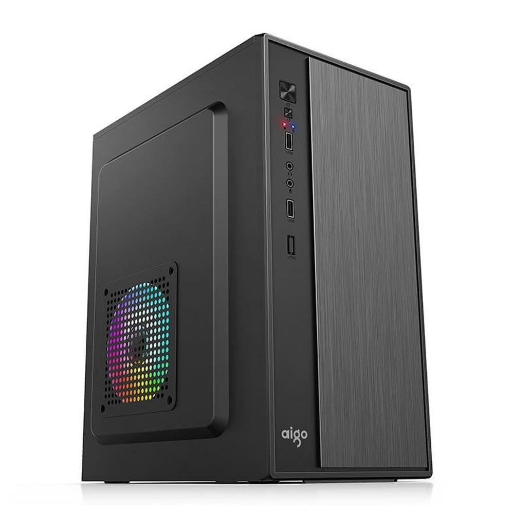 Gabinete Mini Torre Officer Aigo USB Preto 2 Baias