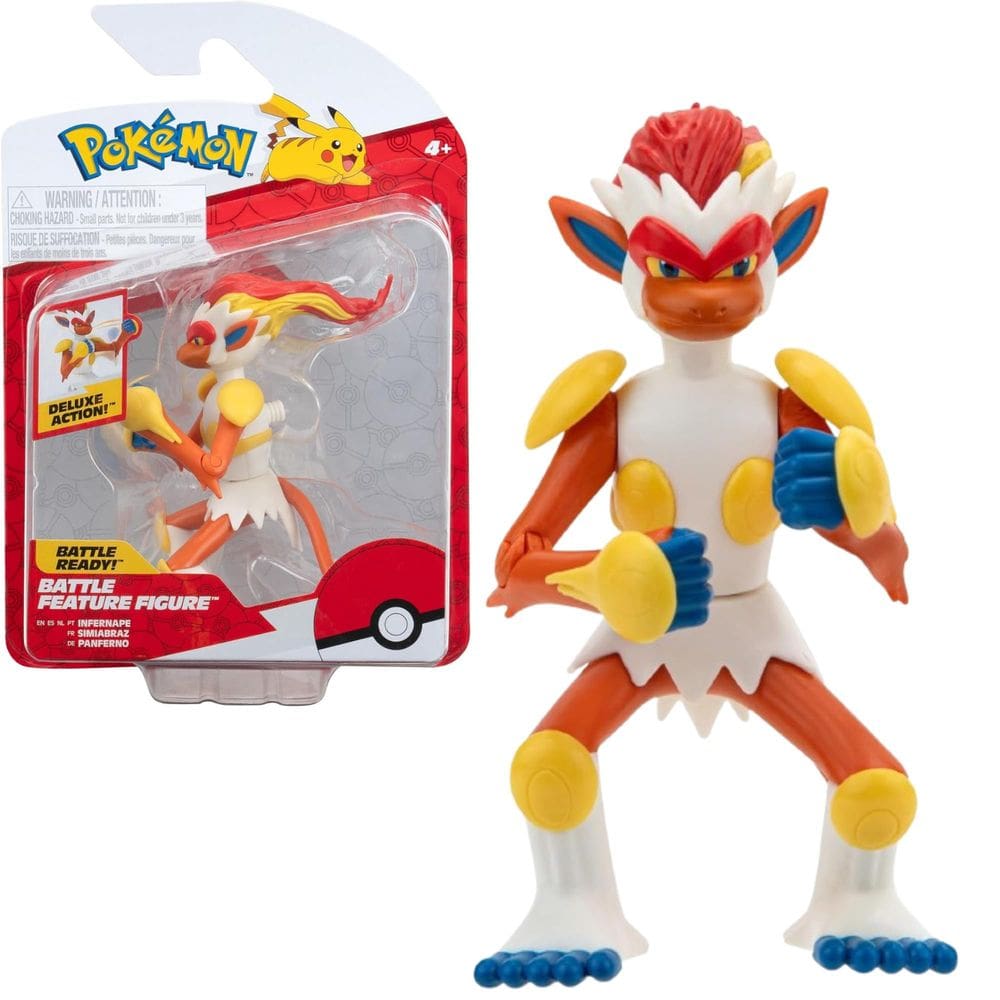 Boneco de ação Pokemon Infernape 10cm - 4+ anos