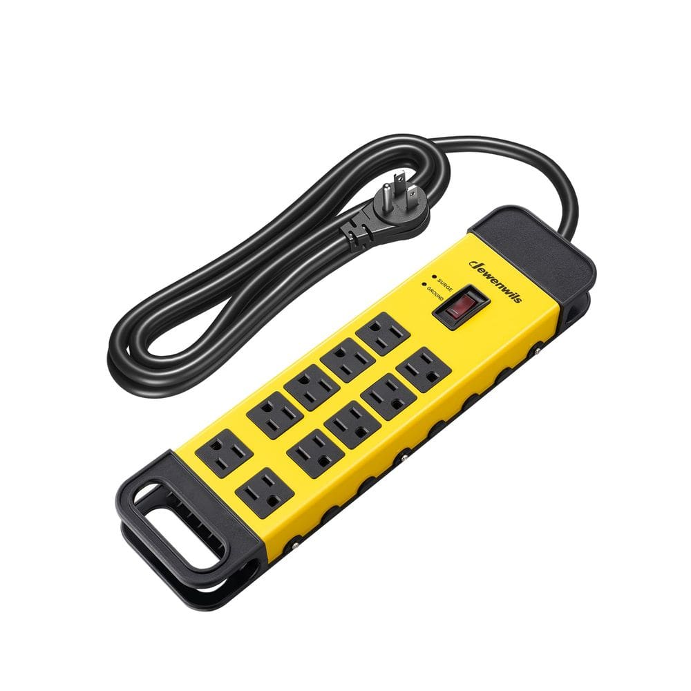 Protetor contra sobretensão de metal Power Strip DEWENWILS de 10 tomadas 1440J