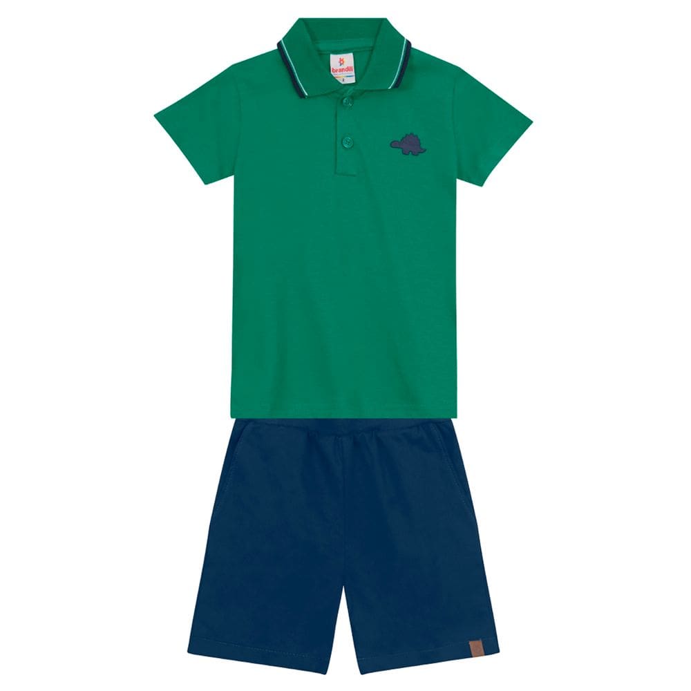 Conjunto infantil menino de dinossauro Brandili