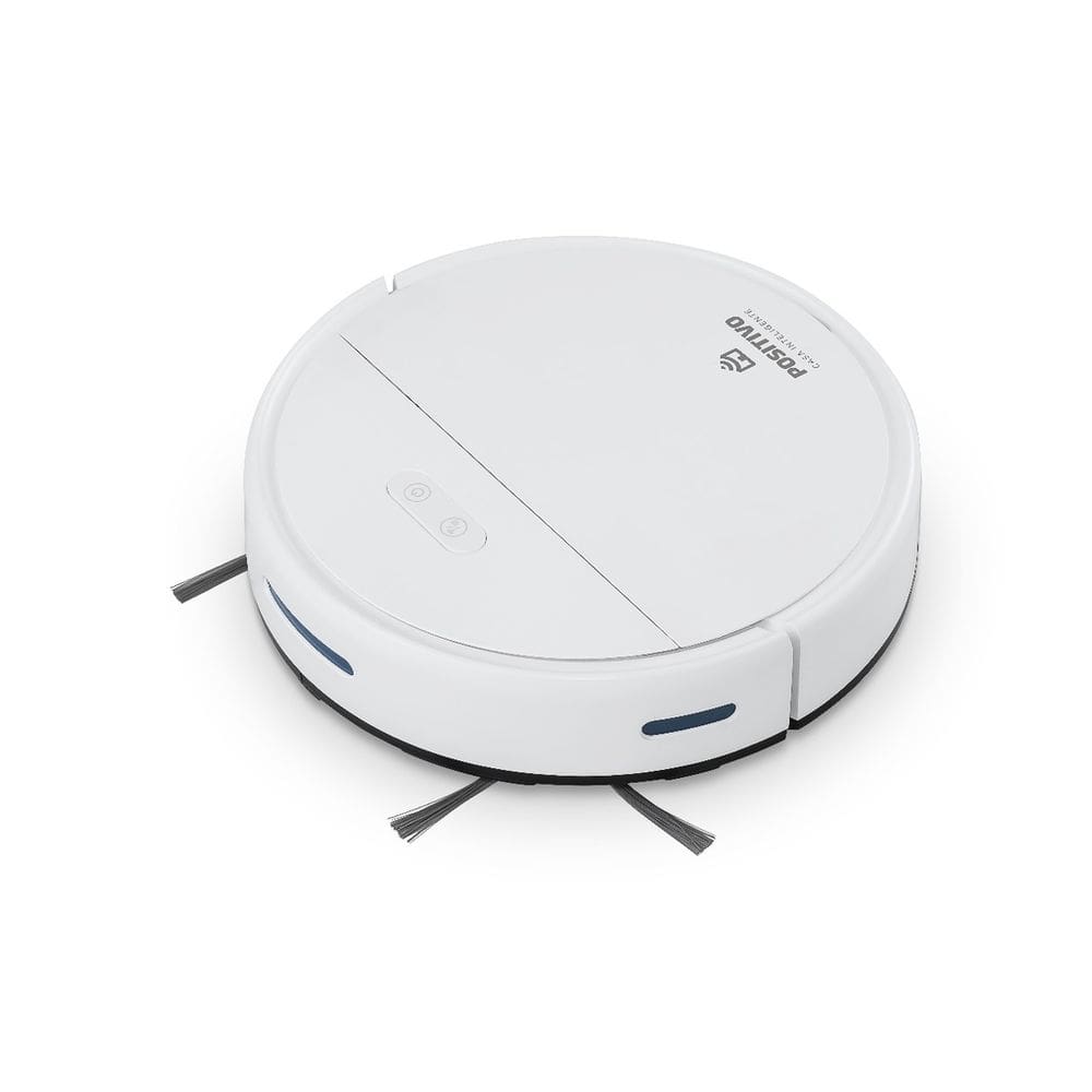 Robô Aspirador Positivo PRA500 Wi-Fi Varre Aspira e Passa Pano Bivolt Branco