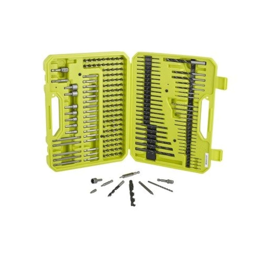 Conjunto de brocas e brocas RYOBI de 195 peças com estojo