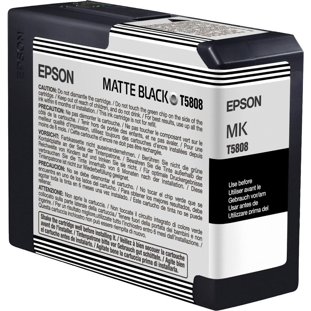 Tinteiro Epson T5808 UltraChrome K3 Matte Black