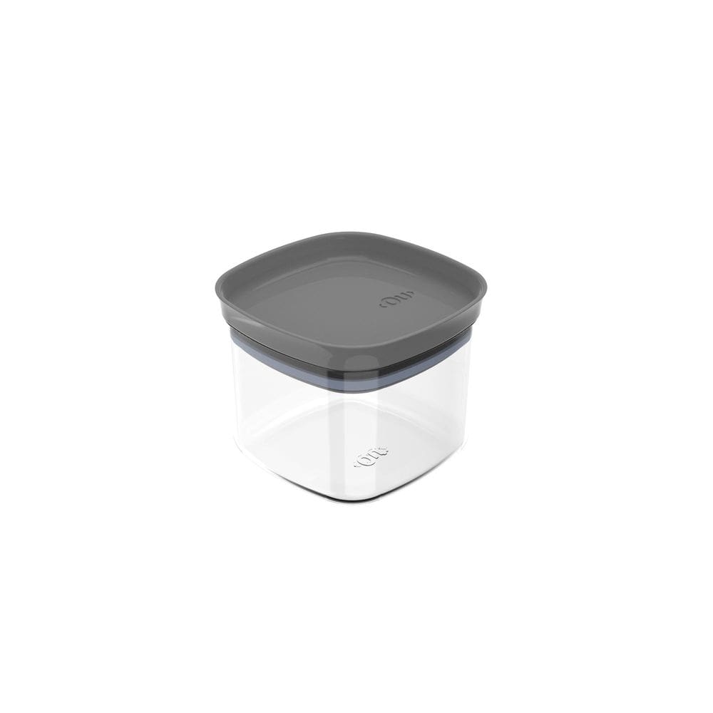 Pote Organizador Hermético Quadrado Block 500Ml Chumbo - Ou