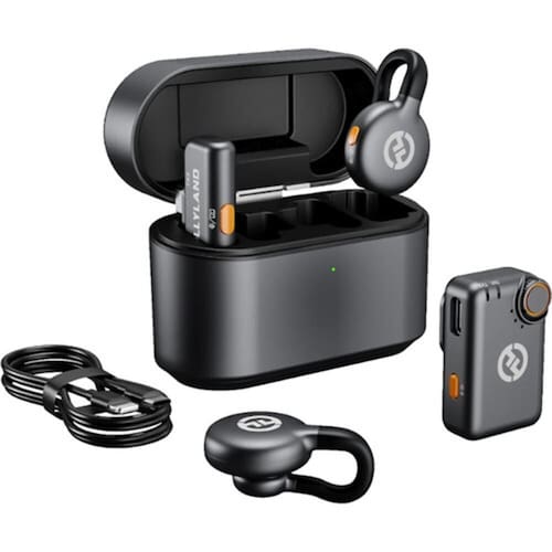 imagem-Microfone Hollyland Lark M2S Duo Combo Duplo 2 Pessoas Sem