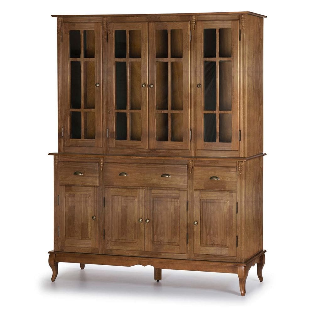 Cristaleira Arca e Oratório 8 Portas 3 Gavetas 60806 Hannover Linz Móveis - Imbuia