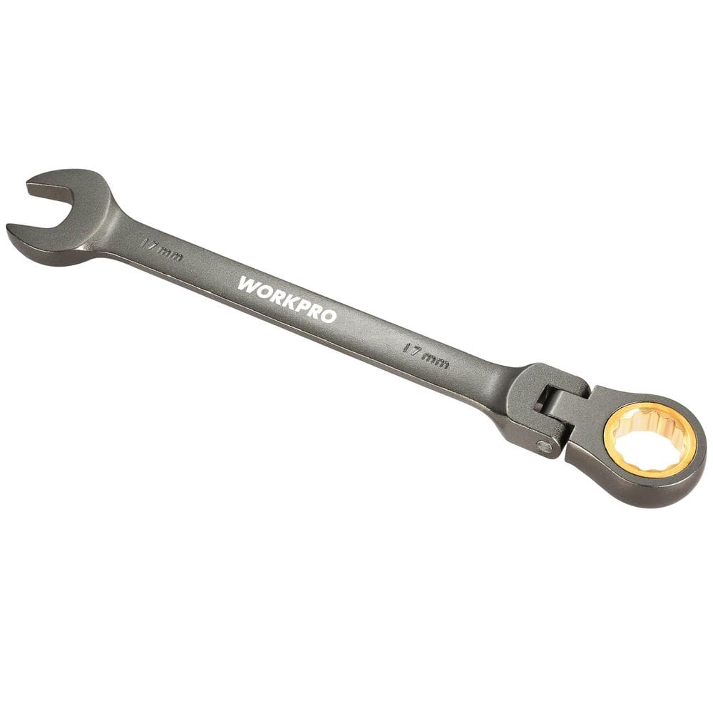 Chave combinada de catraca com cabeça flexível WORKPRO 17 mm