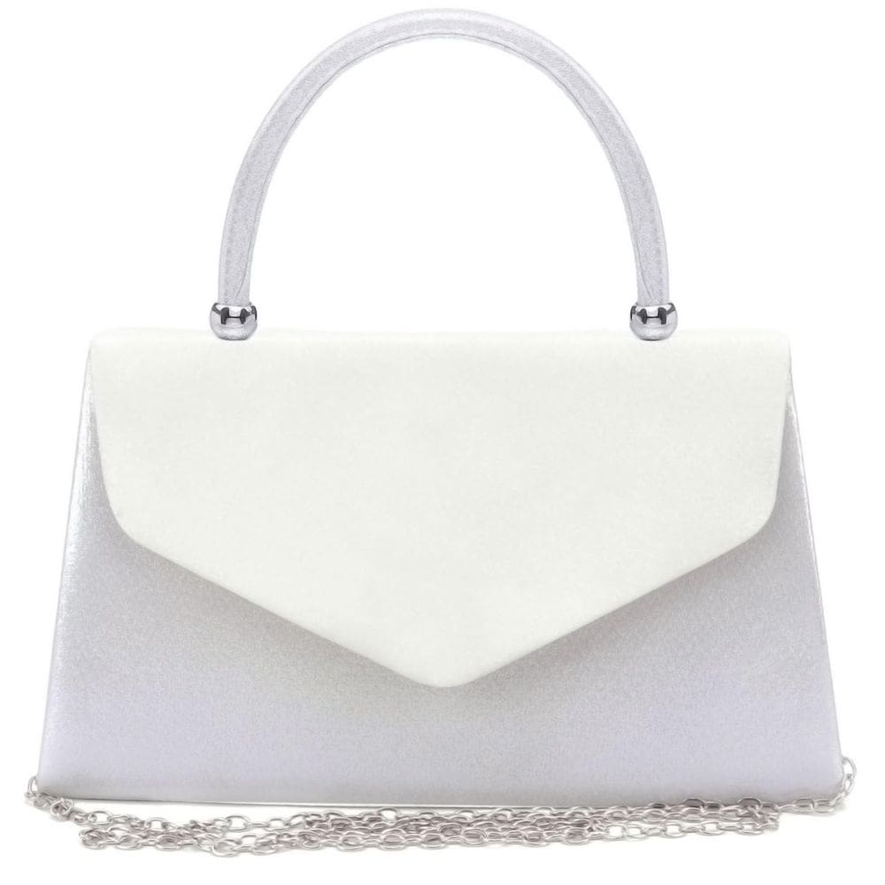 Bolsa de noite Dasein Women Party Clutch Bolsa de casamento branca