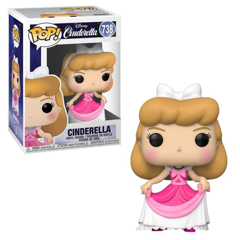 Boneco Funko Pop Disney - Cinderela De Vestido Rosa