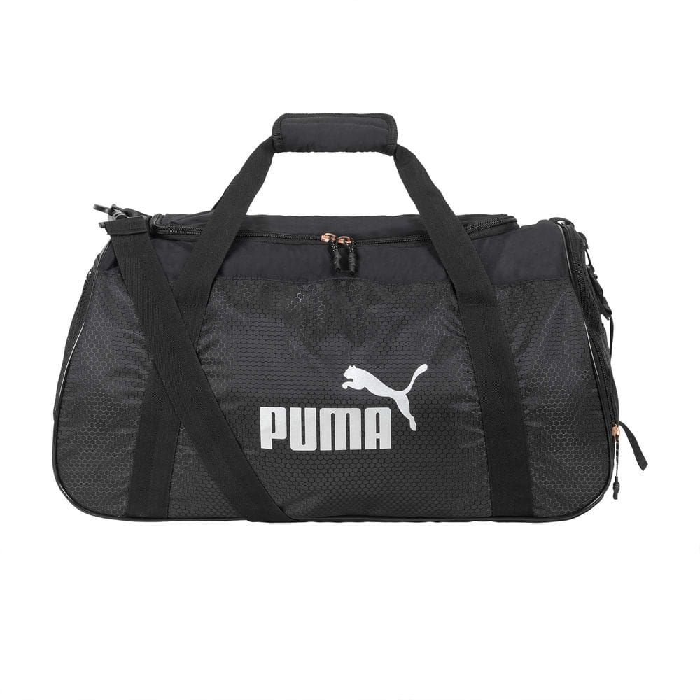 Mochila PUMA Evercat No. 1 com logotipo para mulheres preta/prata