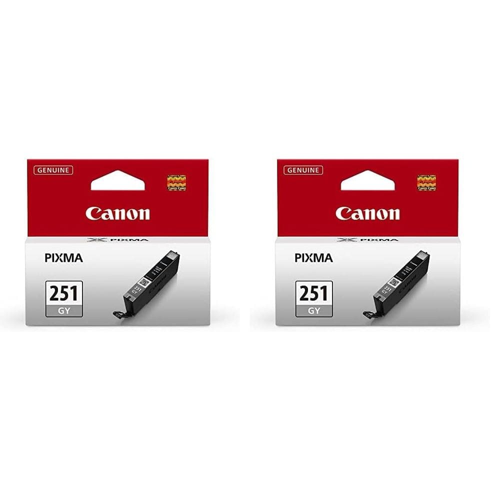 Cartucho de tinta Canon CLI-251 cinza compatível, pacote de 2