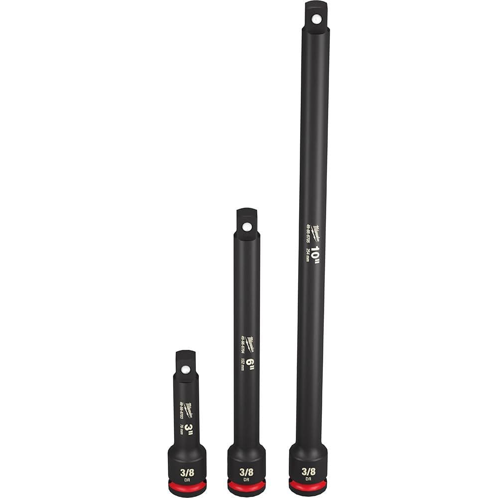 Conjunto de ferramentas Milwaukee Electric de 3 peças 3/8 Drive Impact