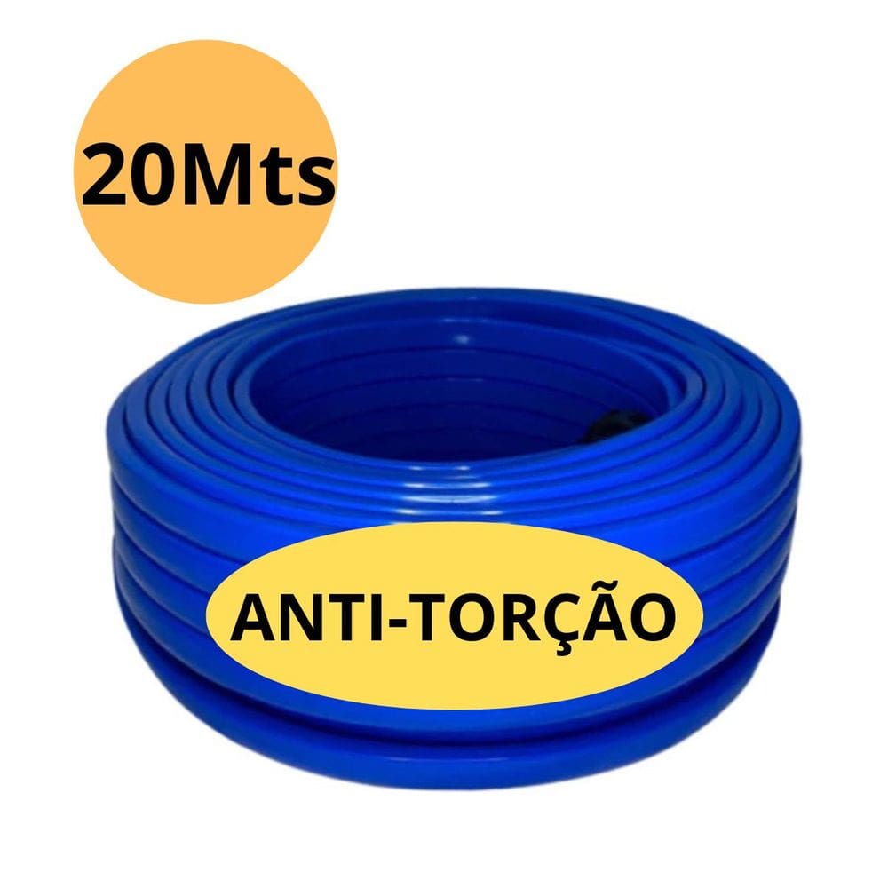 Mangueira Jardim 20Mts Antitorção Chata Resistente Antidobra