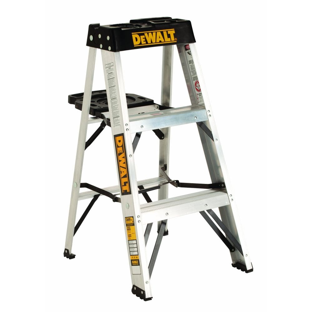 Escada de degraus DEWALT DXL2010-03 Prata com capacidade de 3 pés e 300 libras