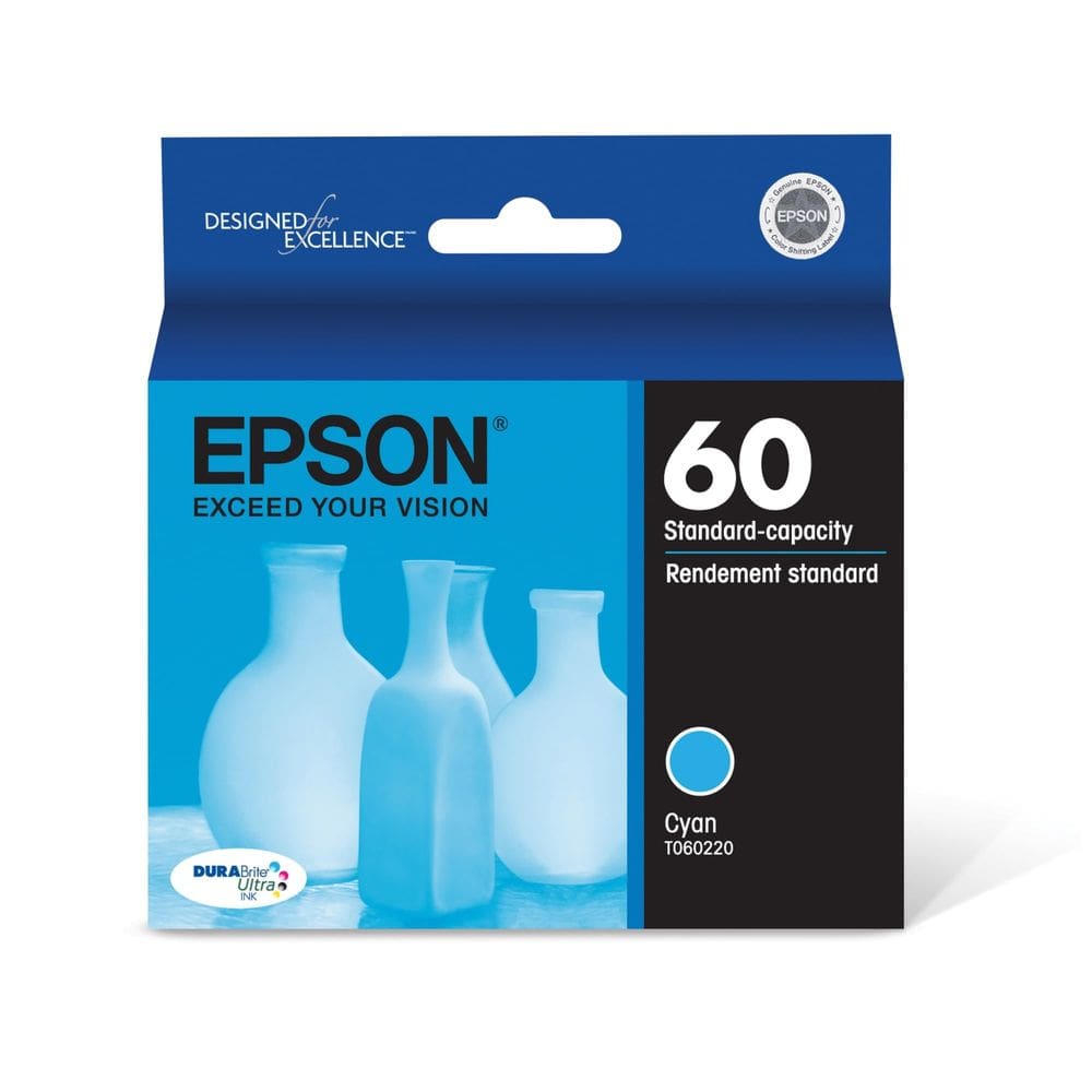 Cartucho de tinta Epson 60 DuraBrite Ultra Cyan T060220 Standard