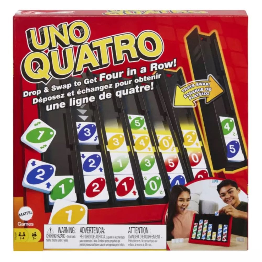 Jogo de Tabuleiro Uno Quatro Classico - Mattel HPF82