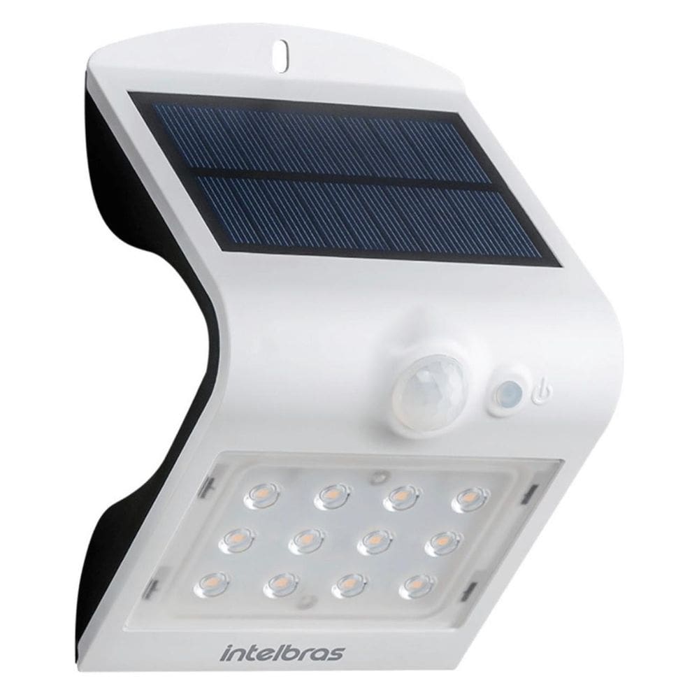 Arandela Solar Integrada Intelbras Asi 220 Luz Branca