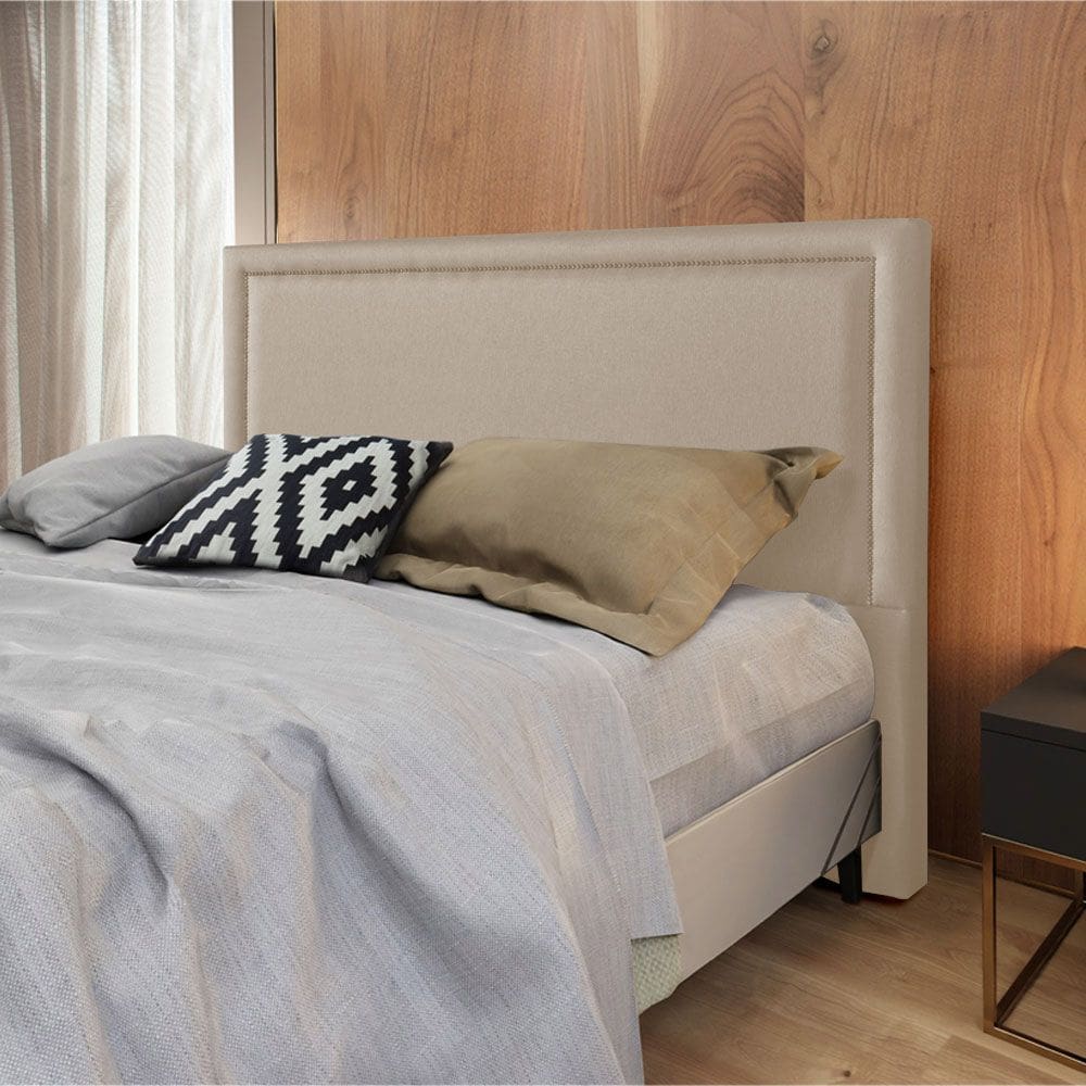 Cabeceira Cama Box Queen 1,60m Estofada Aruba Linho Capuccino