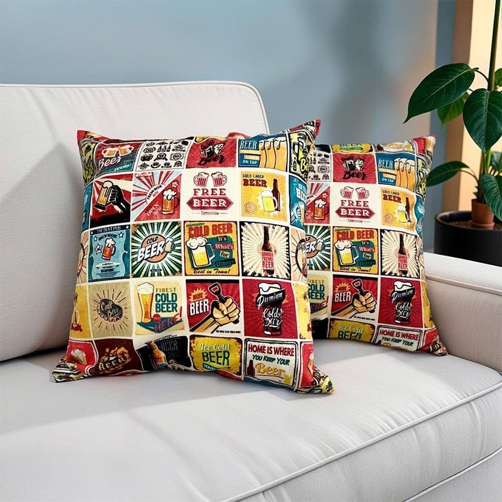 Kit 2 Capas De Almofadas Las Vegas 45x45cmCamaInbox