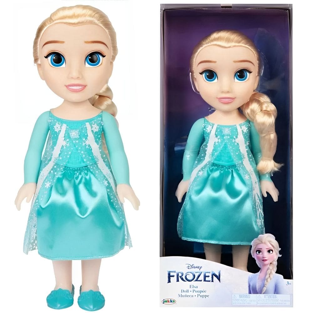 Boneca Elsa Toddler 38cm Articulada Princesas Disney Frozen - Multikids