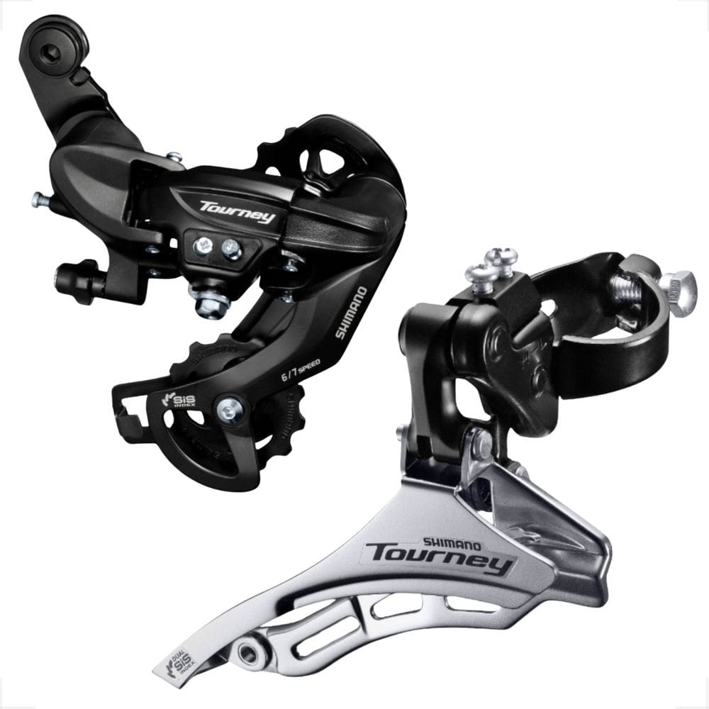 Cambio Dianteiro E Traseiro Kit Shimano Tourney Ty300 7 6 Velocidades Aro 26 E 29 Speed