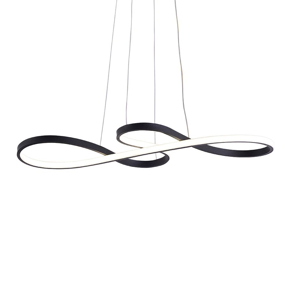 Lustre Pendente Sindora QD05316 Preto Led Bivolt