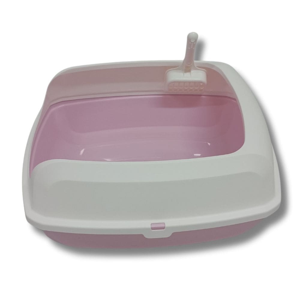 Caixa De Areia Banheiro Gato Sanitário Copacabana Medio Rosa