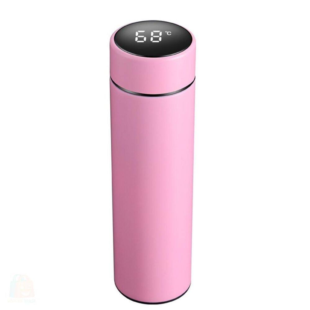 Garrafa Com Tela De Led Temperatura 480Ml Smart
