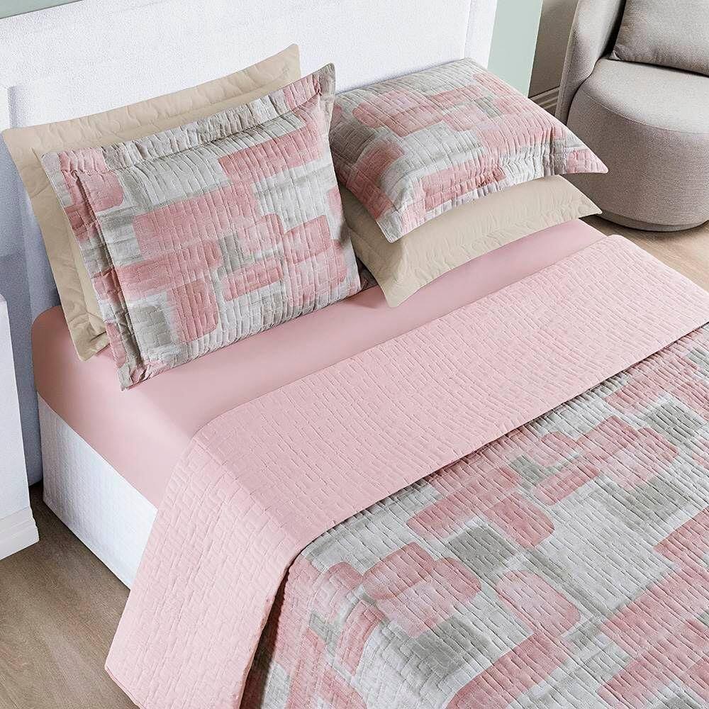 Cobre Leito Queen Cotton Select Dupla Face 200 Fios 3 Peças - Quadri