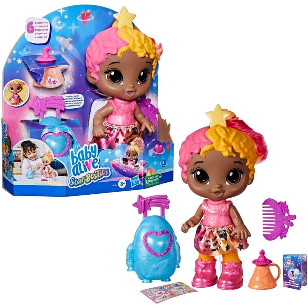 Boneca Baby Alive F7361 Star Besties Bright Bella Hasbro