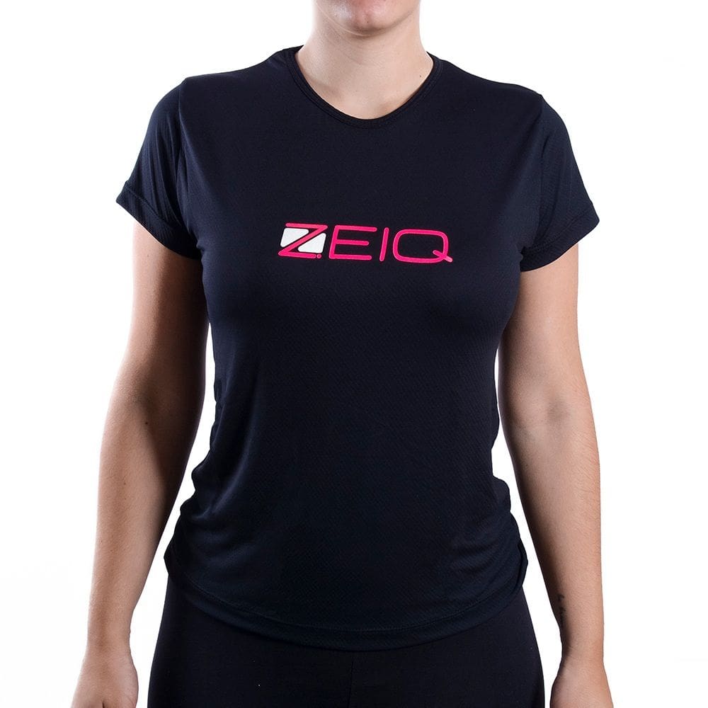 Baby Look Zeiq Preta e Rosa