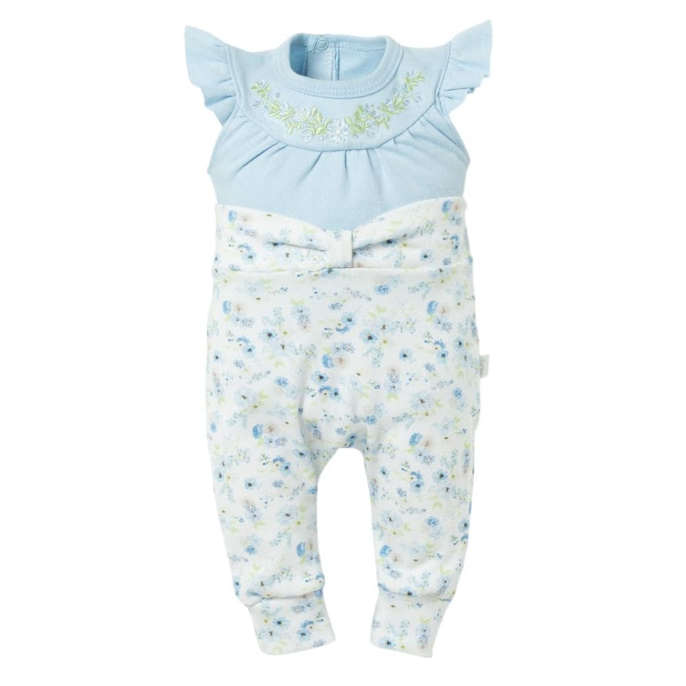 Conjunto Bebê Body Curto + Calça Saruel Serena Azul - Hug