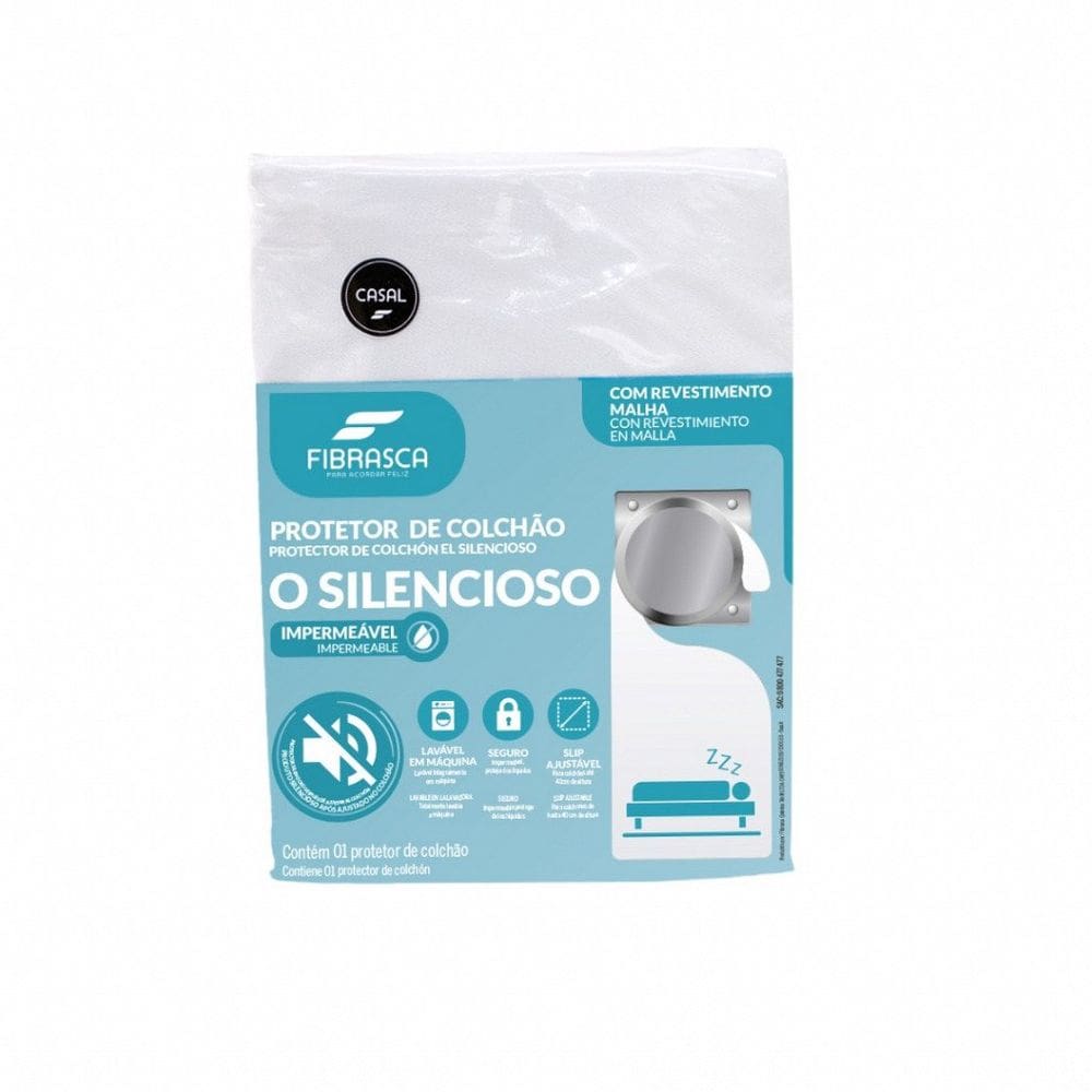 Protetor de Colchão Impermeável Capa Silenciosa Fibrasca King