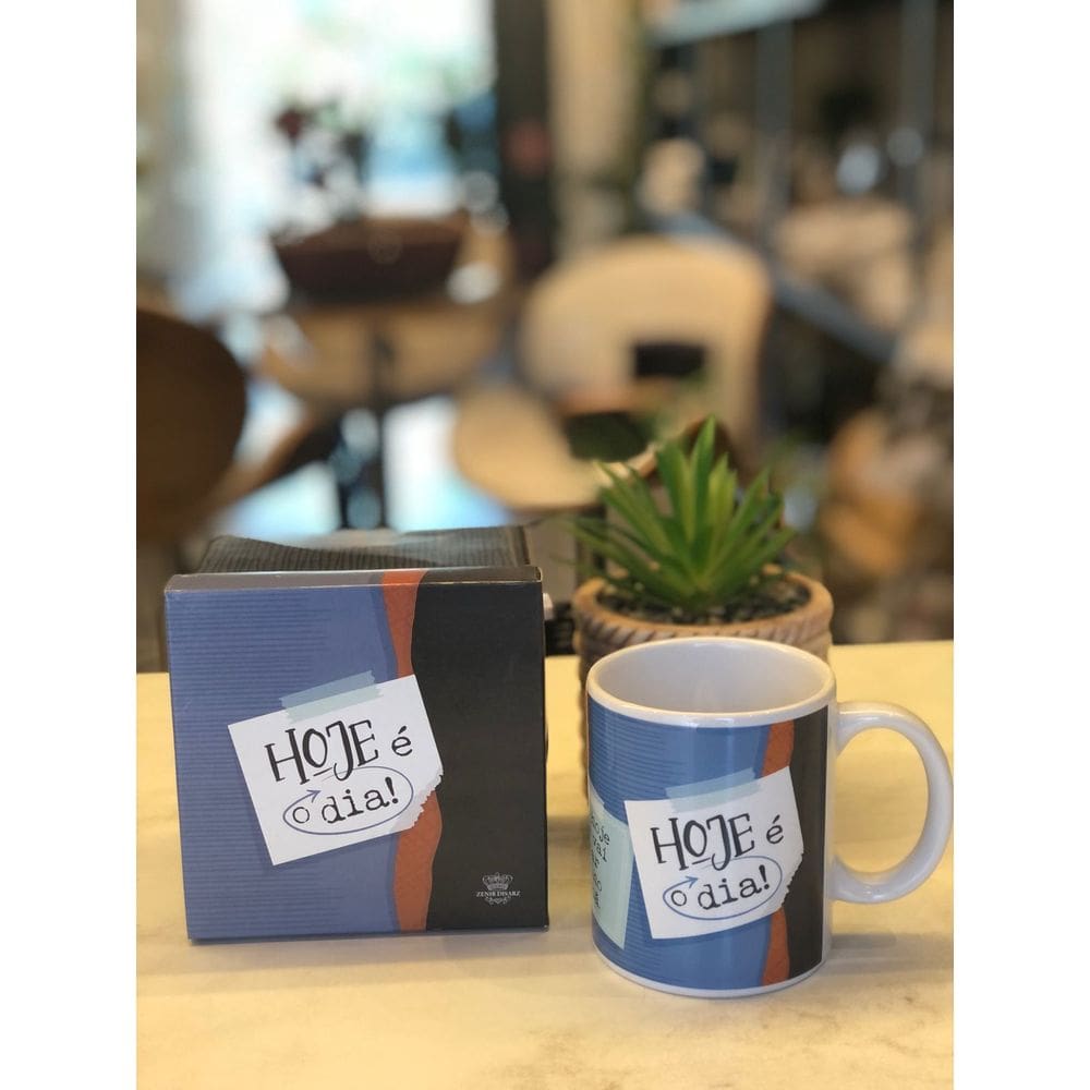 Caneca em Cerâmica Hoje É Dia  - 300ml