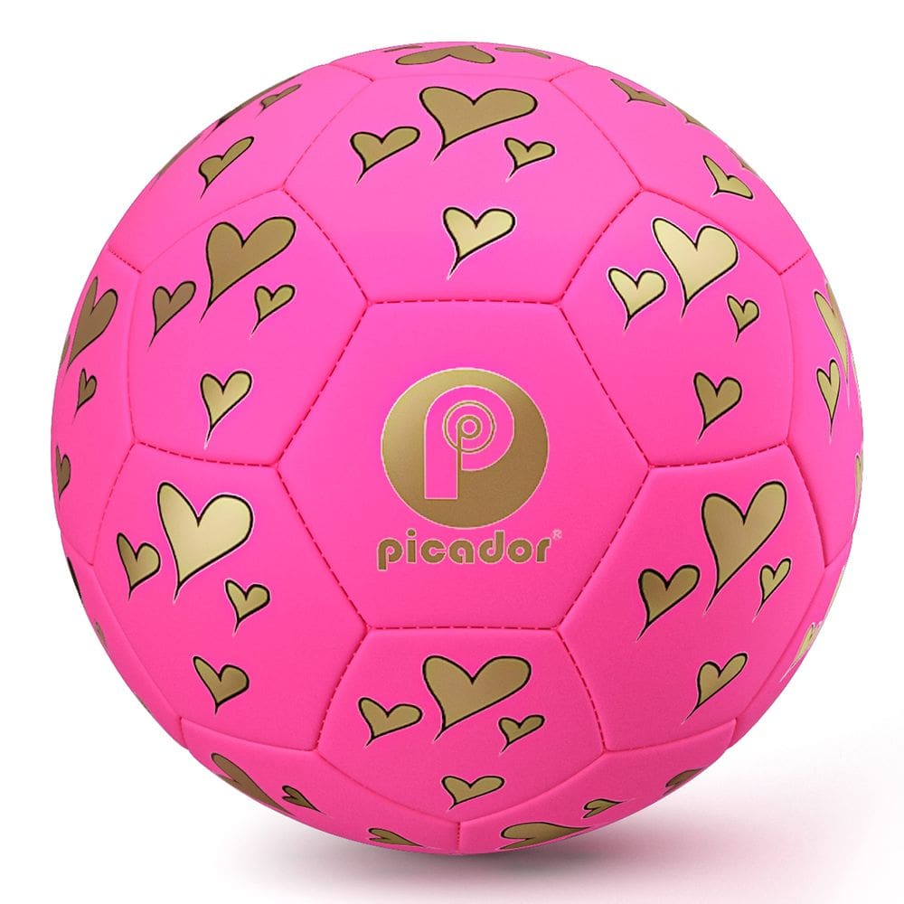 Bola de futebol PP PICADOR Kids tamanho 3 com bomba para 4-8 anos rosa