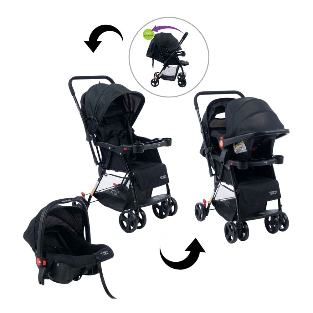 Carrinho de Bebê com Bebê Conforto 2 em 1 Youturn Maxi Baby