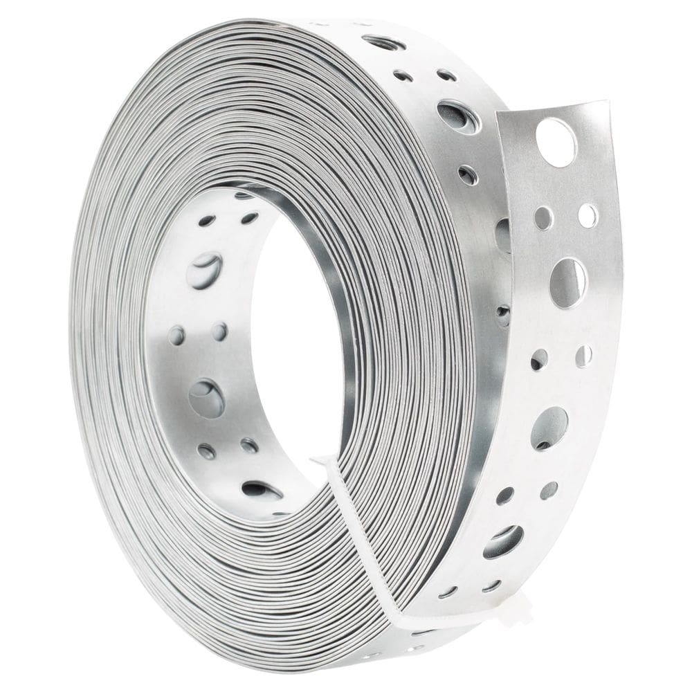Correia de tubo de metal galvanizado AxiSculpt 25 mm x 10 m 0,6 mm