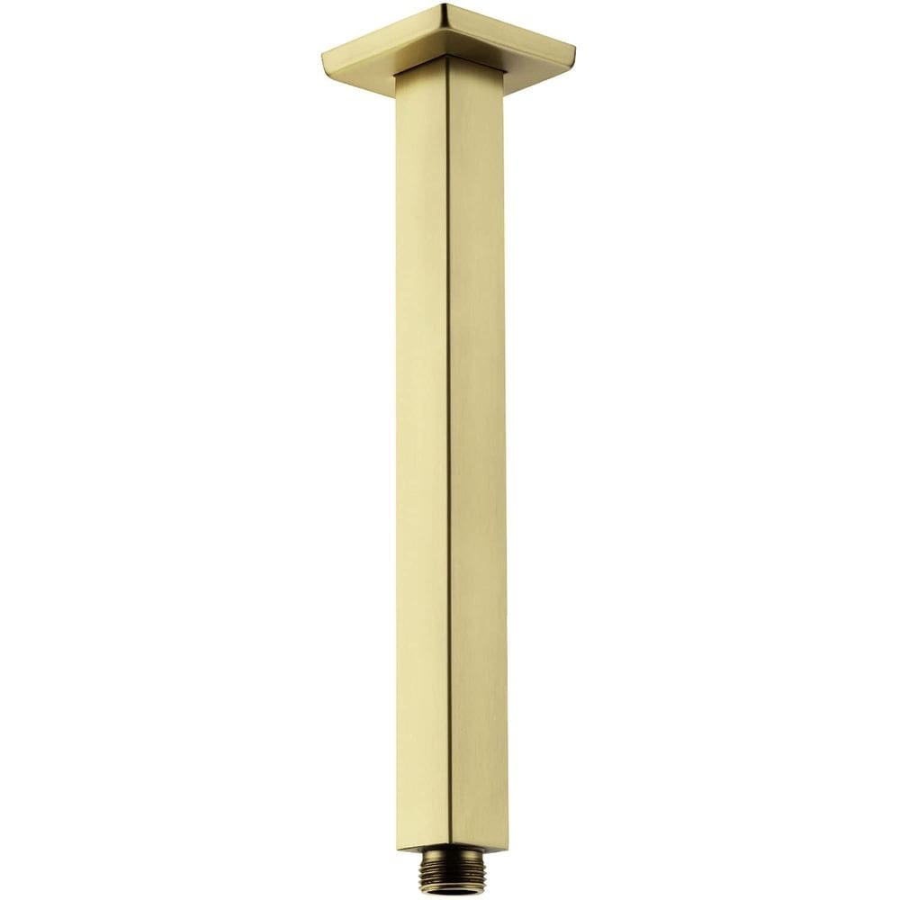 Braço de chuveiro TRUSTMI 30cm quadrado em aço inoxidável escovado dourado
